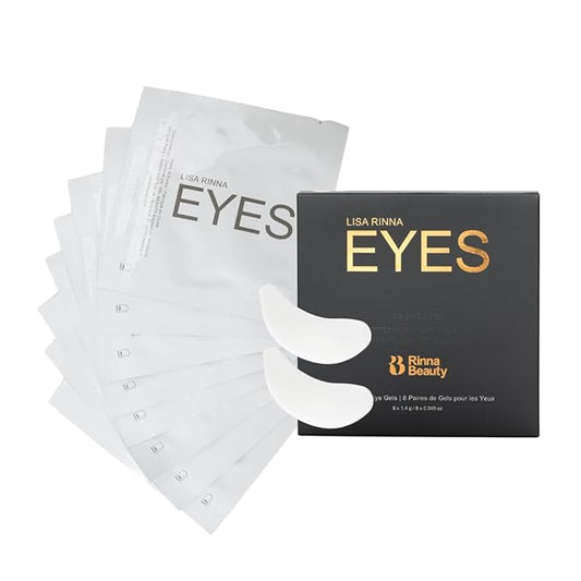 Rinna Beauty Bright Eyes Cooling Under Eye Gel Patches - Reduces Puffy Eyes and Dark Circles, For Men & Women - Vegan, Cruelty-Free, Paraben-Free, Sulfate-Free & Phthalate-Free - 8 pairs - 1 count