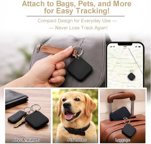 GPS Tracker, Bluetooth Smart Tracker Tag for Android and iOS, for Keys, Wallets, Pets, Luggage, and Remote Controls - Easily Find All Your Items