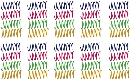 Acouto Interact with Your Feline Iend with 40pcs Bite Colorful Cat Sp Toys - Interactive Pet Toy for Cats - Cat Springs Tube Toys for Hours of Fun!
