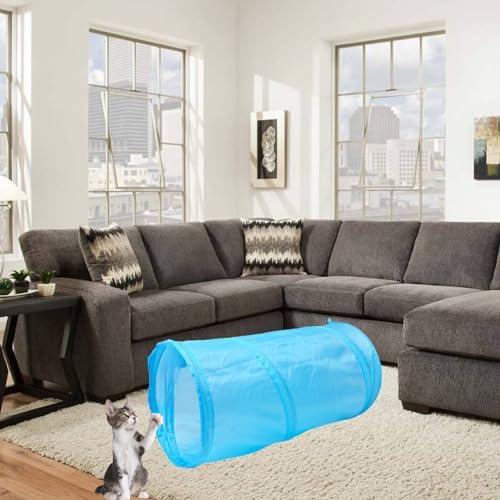 iCAGY Cat Tunnel for Indoor Small Cats Kittens Rabbits, Foldable Tube Toys