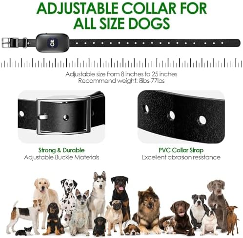 2 in 1 Wireless Dog Fence & Remote Training Collar, Pet Containment System