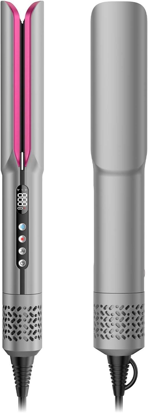 slopehill 2-in-1 Hair Straightener and Blow Dryer, Professional Flat Iron with High-Speed Airflow Technology for Straight, Smooth Hair