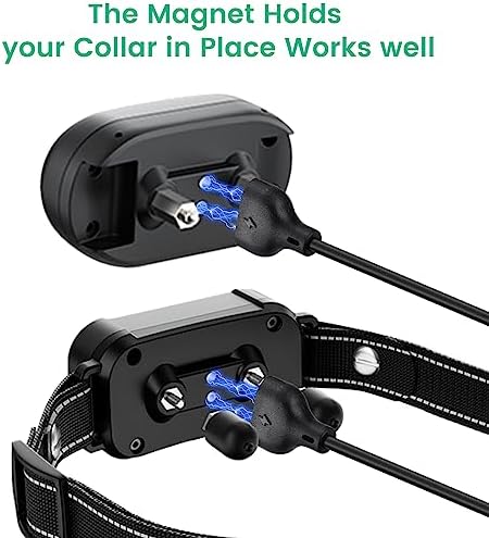 2-Pack Charger for Delupet Dog Training Collar, Magnetic Charging Cable