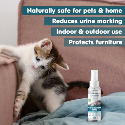 AmeizPet Cat Scratching Deterrent Spray, 1.69 fl oz (50 ml)