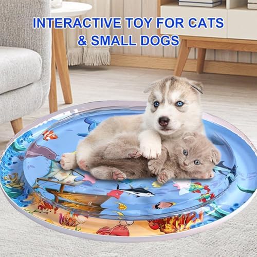 Dog Water Mat Cooling Sensory Waterbed Enrichment Non Slip BPA Free