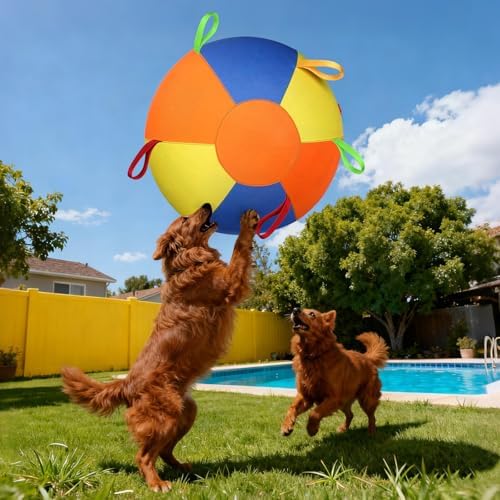 AIERSA 21" Herding Ball for Dogs, Large Dog Ball with Handles