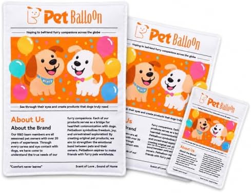Durable Newspaper Dog Toy, 2026 New Pet Balloon Indestructible Newspaper Dog Toy Crinkle Squeaker Interactive Dogs Toys for Small Medium Dogs Aggressive Chewers, Washable Bite Resistant(2-Pack)