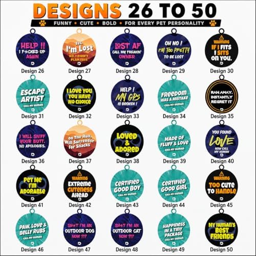 DDMK Smart Pet Tag Set | Includes 3 Tags | QR Code for Instant Alerts | Custom Pet Profiles | Durable & Waterproof | No Subscriptions or Fees |43-Certified Good BOY