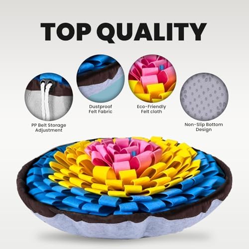 PET ARENA Adjustable Snuffle Mat Dog Puzzle Toy for Slow Feeding