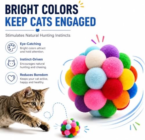 Cat Toy Balls, 1.75", 9PCS