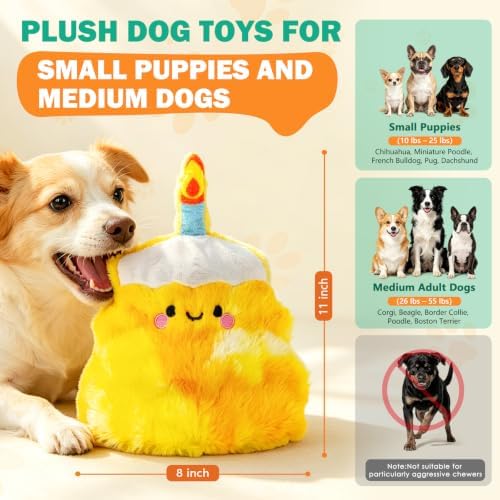 Fuufome Plush Cake Dog Toy