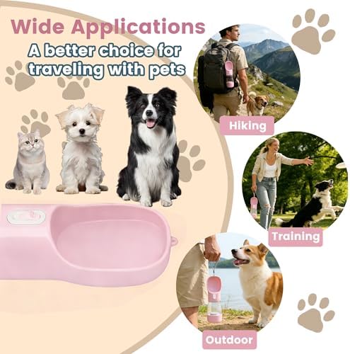 Dog Water Bottle Portable Drinking Water Bowl & Food Container