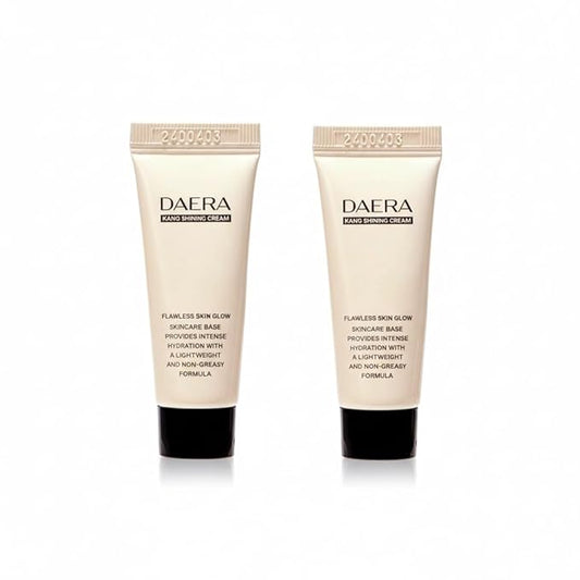 DAERA Kang Shining Korean BB cream, 5-in-1 Self Adjusting BB Tinted Moisturizer Cream (1 Color, Neutral), Glowing Skin Natural Makeup, Buildable Coverage, Lightweight, 0.13 Fl Oz，2-Pack