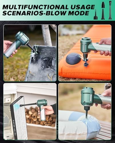 Saker Handheld Car Vacuum Cordless Portable 17000PA HL133 Olive Green