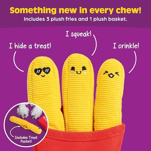 WHAT DO YOU MEME? Emotional Support Pet Fries, Dog Toy by Relatable