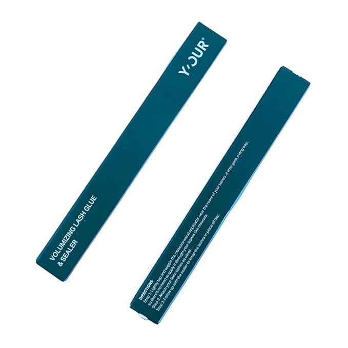 Y’OUR Voluminizing Lash Glue & Sealer: Waterproof, Long-Lasting Adhesive for Falsies & Clusters; Natural Look, No Irritation, Latex-Free, DIY Eyelash Extension at Home