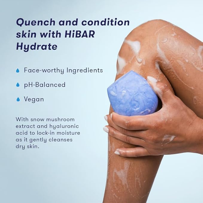 HIBAR - Hydrate Body Wash & Moisturize Shampoo Bar Bundle - Plastic, Paraben and Soap Free