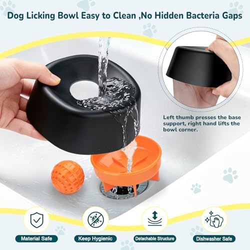 Slow Feeder Dog Cat Bowl for Liquid Treat,Wet Food