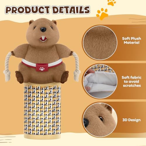 Cat Wrestling Glove, Cats Puppet Wrestler with Tough Padding for Safe Interactive Play, Cat Wrestling Toy Puppet with Cats Teaser and Bell for Boredom Busting Training and Exercise