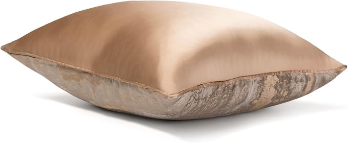 vctops Gold Decorative Luxurious Throw Pillow Covers Jacquard Square Cushion Cases Pillowcase for Bed Sofa Couch Chair Car Home Decor (Gold E,18"x18")
