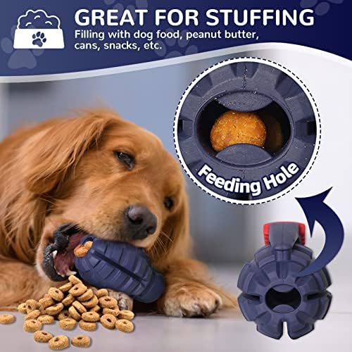 Dog Toys for Aggressive Chewers Large Breed, Fun to Chew (Blue)