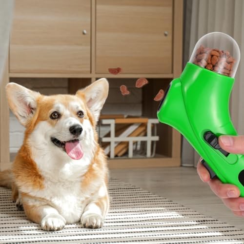 UKCOCO Cat Treat Launcher Toy Treat Feeder Dog Toy Cat Treat Dispenser Toy Dog Treat Dispenser Launcher for Dogs Treat Dispensing Toy Puppy Toy Dog Snack Launcher Food Ball Thrower