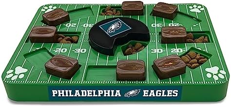 Pets First NFL Philadelphia Eagles Puzzle, Interactive Dog Treat Puzzle Toy