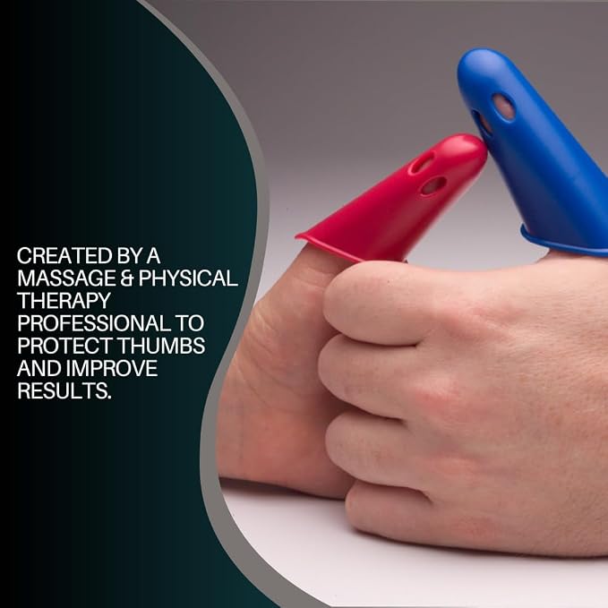 Thumbsavers Advance Massage Tool for Deep Tissue and Trigger Point Massage – Joint Support for Massage Therapists, Chiropractors and Physical Therapists – Hand Protection Aid (Small, Teal)