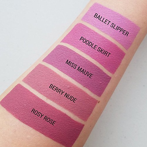Aromi Matte Liquid Lipstick | Long Wear, Dusty Rose, Natural Pink Lip Color for Women, Vegan, Cruelty-free, Waterproof, Gluten Free (Rosy Rose)