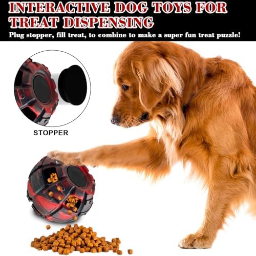 Yipetor Interactive Dog Chew Toy, Large Enrichment Frozen Treat Lick Ball