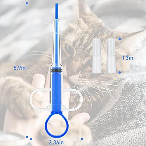 4 Pcs Pet Pill Plunger Popper for Small Cats Dogs