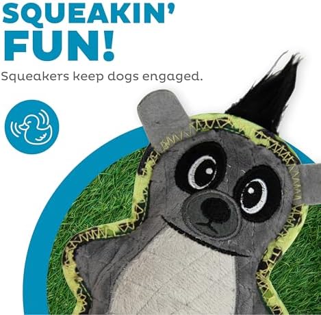 Outward Hound Xtreme Seamz Lemur Squeaky Dog Toy - Reinforced Dense Stuffing Plush Toy