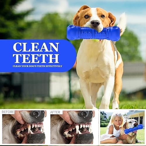 ZIKATON Dog Squeaky Toys for Aggressive Chewers, Durable Chew Toys for Large Medium Breed Dog, Tough Durable Dogs Toys