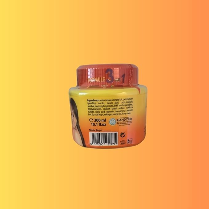 Carrot Extract Body & Face Cream – 300ml – Daily Moisture with Vitamin E