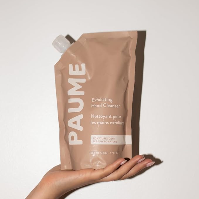 PAUME Exfoliating Hand Cleanser, Silicon Free, Paraben Free, Vegan, Exfoliating Soap with Essential Oils, Hydrating Hand Soap for Gentle Cleanse (17 Fl Oz)