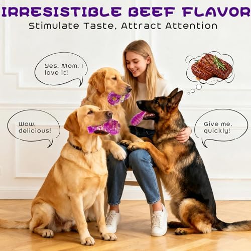 WinTour Dog Chew Toys for Aggressive Chewers, Tough Toys for 30-80lbs Dogs