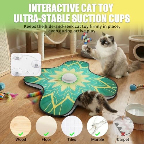 Interactive Cat Toys For Indoor Cats, Rechargeable Touch Automatic Cat Toy