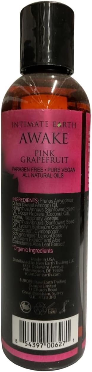 Intimate Earth Awake Massage Oil 4oz