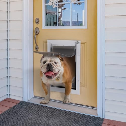 Baboni Dog Door for Door,Metal Frame,Large