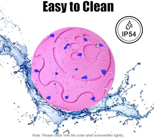 Interactive Dog Ball Toy, Smart Dog Toy for Medium and Large Dogs, Automatic Moving Rotating & Bouncing Ball, Durable E-TPU Material, IP54 Waterproof, Motion-Activated Dog Toy for Active Dogs