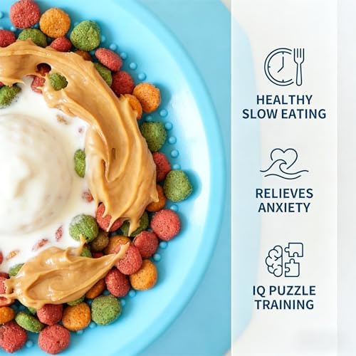 Slow Feeder Dog Bowls - Lick Sphere for Dogs Dog Licking Toy & Lick Bowl for Dogs - Interactive Dog Enrichment Toys & Lick Mat for Dogs Alternative - Anxiety Relief, Training & Healthy Digestion