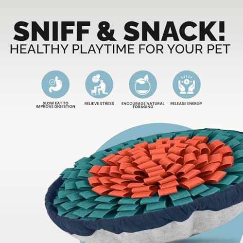 PET ARENA Snuffle Mat Dog Puzzle Toy Slow Feeder for Training & Enrichment