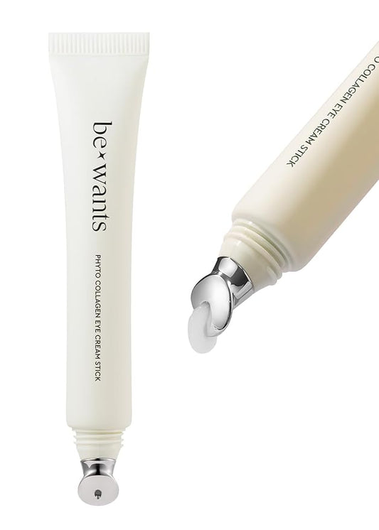 Bewants under eye cream for dark circles, cream stick for puffiness, bags, and wrinkles, Korean skincare solution for tired skin around the eyes (1 Pack)