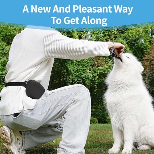 AUDWUD Magnetic Silicone Dog Treat Pouch with Adjustable Belt