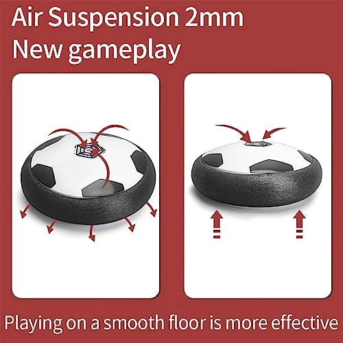 Ivieicip Active Gliding Disc - 2023 New Light up Indoor Soccer Ball Games Rolling for Dogs, Interactive Automatic Self Moving Dog Toys, Flying Saucer Aggressive Chewers (Silent)