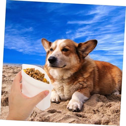 Large Capacity Silicone Dog Treat Bag Portable Training Pouch for Pet Snacks Reusable Dog Training Snack Dispenser for Puppies