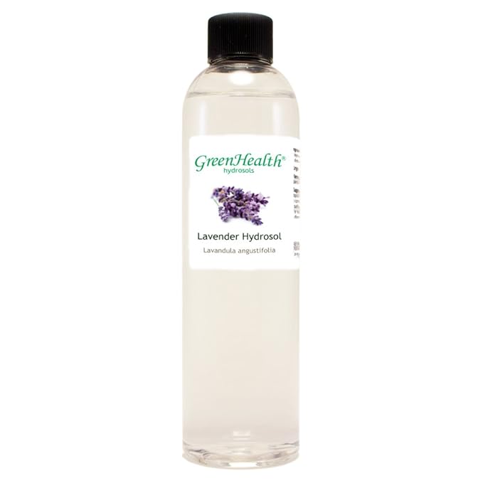 GreenHealth Lavender Hydrosol (Floral Water) - 8 fl oz Plastic Bottle w/Cap - 100% Pure (NOT Oil)
