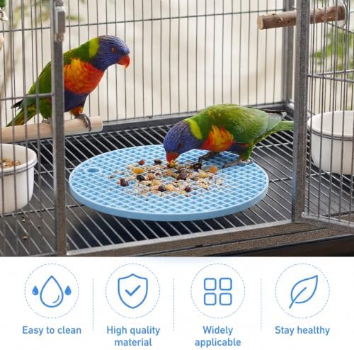 2Pcs Bird Slow Feeder Mats Bird Foraging Toys