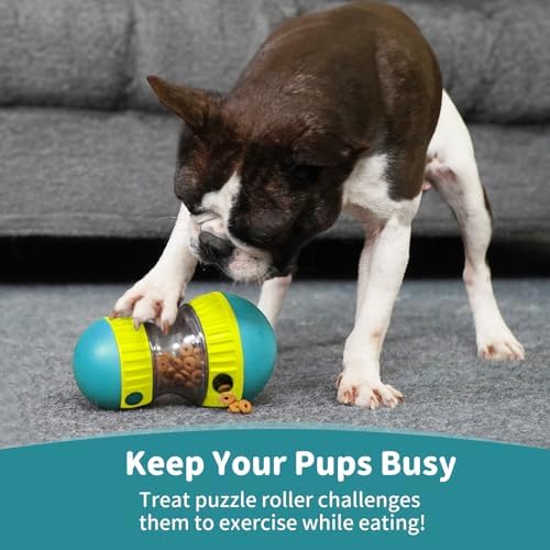 Interactive Dog Treat Puzzle Toys Food Dispensing Enrichment