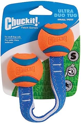 Chuckit! Ultra Duo Tug Toy, Small Indoor and Outdoor for Dogs 0-20 Pounds